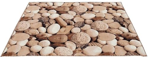 Image of Soft Premium Gold Carpet 5x7 ft Rectangular Washable, Anti-Skid, Fade-Resistant Acrylic Rug for Living Room, Hall, Bedroom, Modern Decor