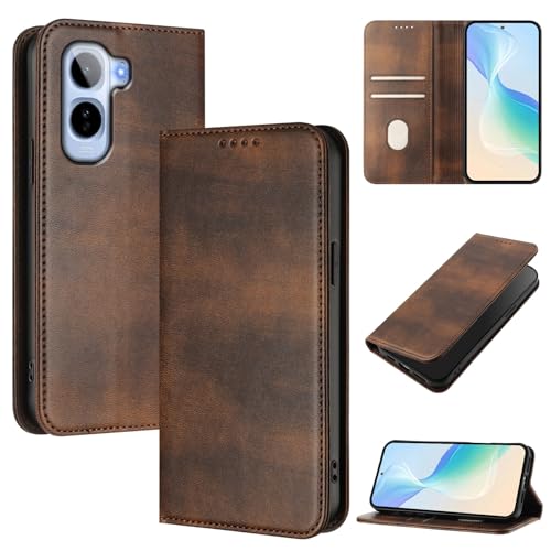 �X�}�z�P�[�X �Ή��@�� for Vivo T5 Pro 5G �X�}�z�P�[�X�y�J�[�h�z���_�[�E�E�H���b�g�E�}�O�l�b�g�o�b�N���E�t���b�v�E�X�^���h�@�\�t���zBrown