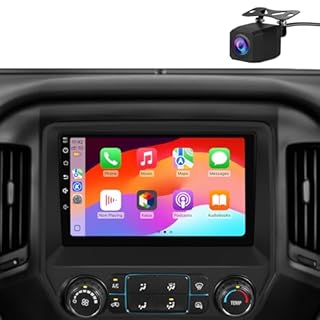 AWESAFE 4Core 64GB AWESAFE Android 13 Car Radio Stereo for Chevy Silverado GMC Sierra 2014-2018 with Backup Camera Wireless Carplay Android Auto