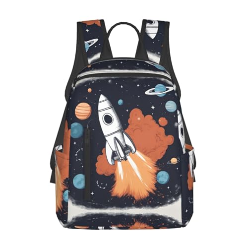 Sac à dos voyage fusée espace léger pour camping et randonnée