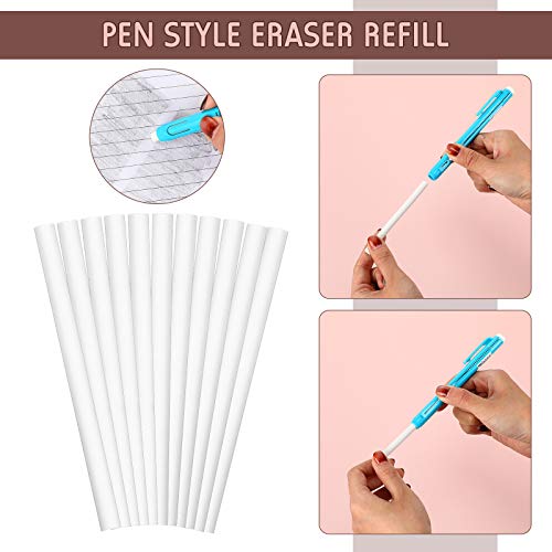 30 Pieces Eraser Stick Refill Pen Style Eraser Refill Retractable Eraser Refills Eraser Pen Refill For Retractable Eraser Pen Kids Student Artist Writing Painting #TOP3