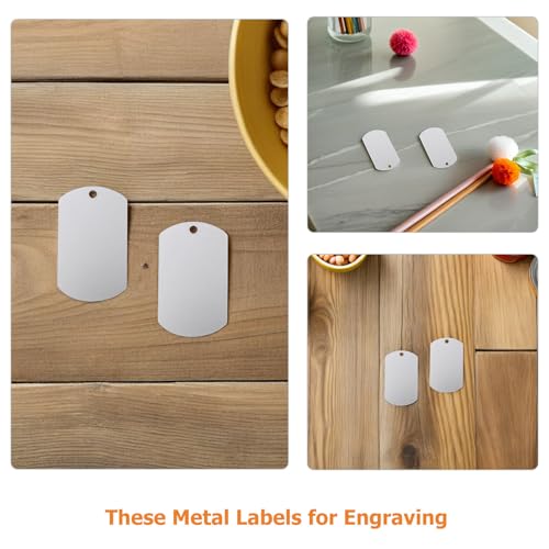 Médailles d'identification en aluminium robuste pour gravure