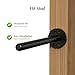8pcs Floating Shelf Bracket Heavy Duty Shelving Mounting Brackets Hidden Floating Shelf Hardware,Black Metal Shelf Support Bracket (8 inch --8pcs--Without Tools)
