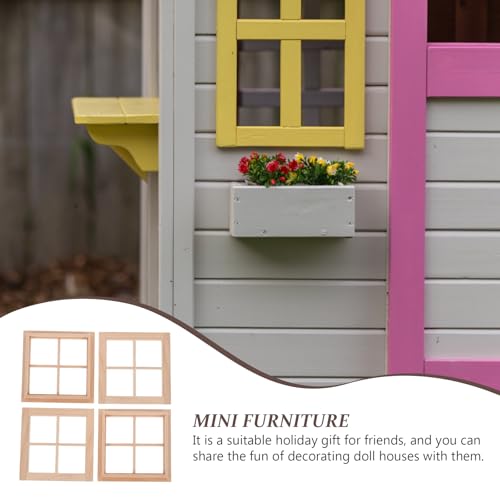 Décorations d'extérieur pour cadre de fenêtre miniature bois - 5