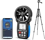 ★【Anemómetro de aplicación multifunción】Velocidad del viento, temperatura y enfriamiento del viento en una pantalla LCD. Mida la velocidad del viento en 5 unidades: m / s, km / h, pies / min, nudos, mph.