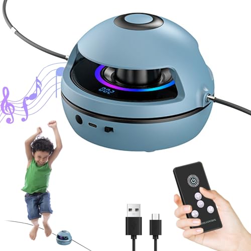 Máquina de cuerda de saltar eléctrica para fitness en casa con salto inalámbrico y luz LED L