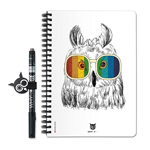 WhyNote Book A5 bloc-notes effaçable pour ne plus gaspiller vos feuilles