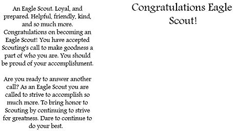 Aquinas Eagle Scout Congratulations Card American Flag Design Card for Eagle Scout Present or Court of Honor Gift - Image 2