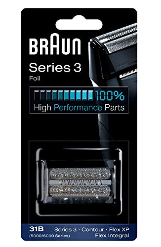 31B Shaving Heads Series 3 5000/5000 Series Contour Shaver Replacement Foil and Cutter Cassette Cartridge 5414 5610 5612 5877 5775 5770 with Cleaning Brush (31B)