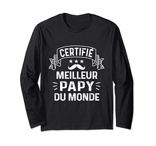 Citation Papi Original - Meilleur Papy du Monde Noël Humour Manche Longue Cover