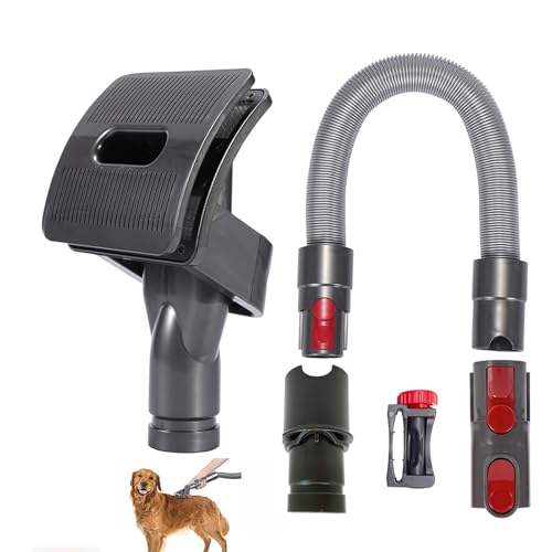 Pet Dog Hair Brush Vacuum Attachment Pet Grooming Kit for Dyson, Dog Grooming Vacuum Attachment Kit