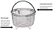 717 Industries Steamer Basket, Stainless Steel Mesh Strainer Compatible with Instant Pot and Other Pressure Cookers, Fits 6 & 8 Quart Pots (Grey Silicone Handle)