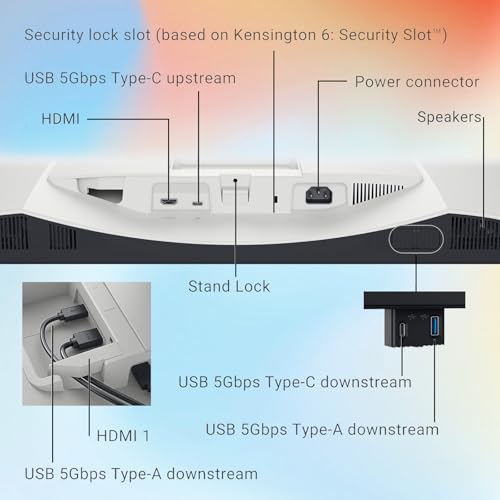 Image of Dell 27 inch 4K UHD Monitor, IPS Display, 120Hz, 99% sRGB Color Gamut, Built-in Speakers, AMD FreeSync, Low Blue Light Technology, USB-C, Adjustable Stand(Tilt|Pivot|Height|Swivel) - Ash White
