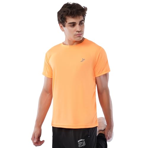 Image of Men Running T Shirt | Running, Workout Active Wear | Quick Dry Sports T-Shirt for Men | Regular Fit Round Neck