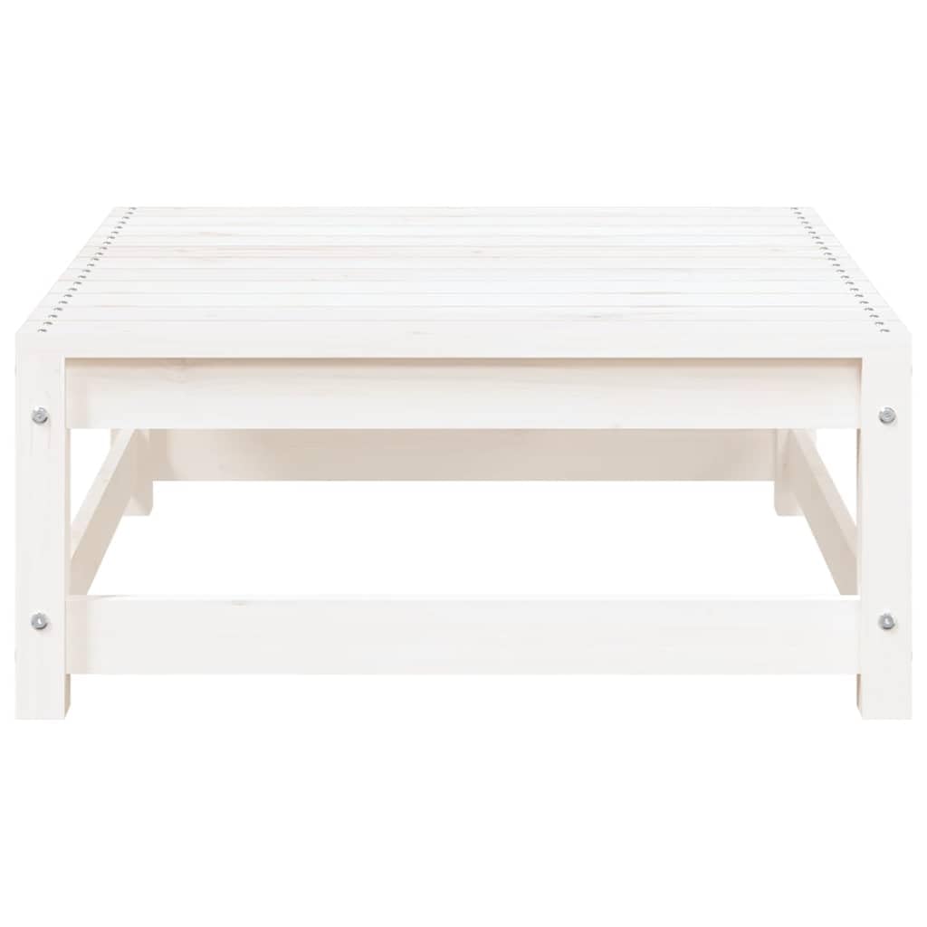 SYDE Sgabello da giardino in legno massello di pino, 70 x 70 x 30 cm
