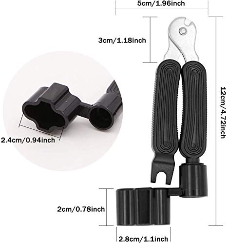 image for UDATON 3 In 1 Multifunctional Guitar Maintenance Tool/String Peg Winde