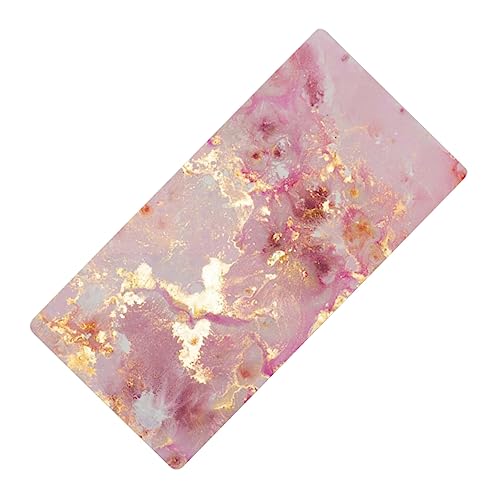 Tapis de bureau marbre rose pour sublimer votre espace gaming