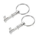 LIOOBO 2pcs Stainless Steel Safety Pin for Yacht Portable Bimini Pin Accessories for Deck and Rail...