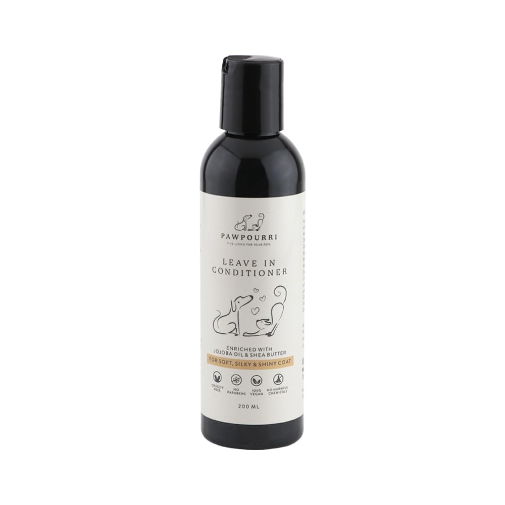 Pawpourri Leave-in Conditioner for Soft, Silky and Shiny Coat for Dogs, Puppy & Cats -200ml (Enriched with Jojoba Oil & Shea Butter) (B0CW36YNJ7) Amazon Price History, Amazon Price Tracker