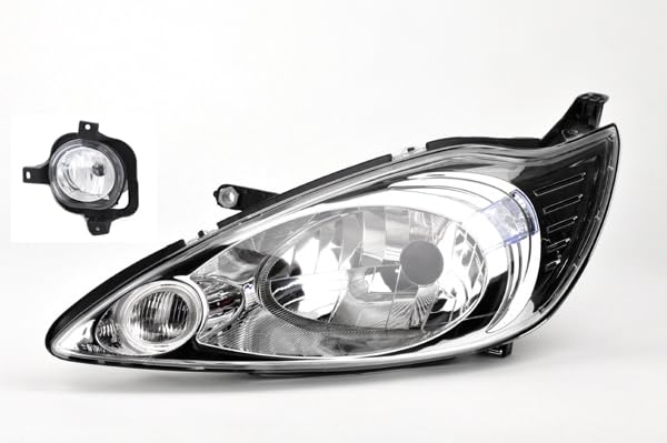 Johns, Phare halogène avant compatible avec Ford Ka 09 02/2009 - H4 gauche + antibrouillard.