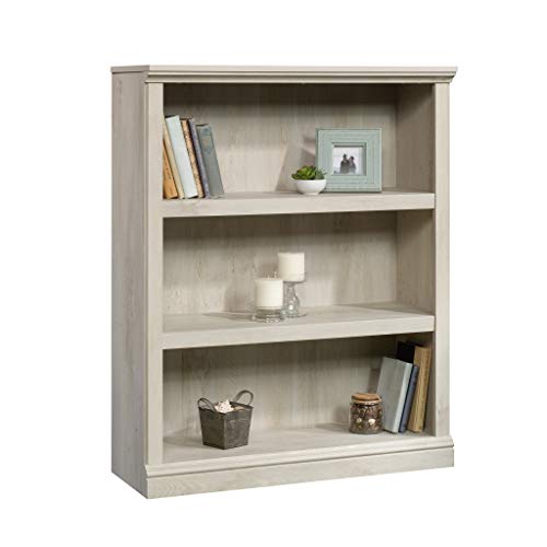 Sauder Select 3 Shelf Bookcase, L: 35.28" X W: 13.23" X H: 43.78", Chalked Chestnut Finish #TOP3