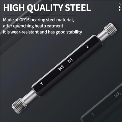 1PCS 7H M1-M9 X0.2/0.25/0.3/0.35/0.4/0.45/0.5/0.6/0.7/0.8/1/1.25 Steel Gage Metric Fine Thread Plug Gauge(M3X0.5-7H) miniatura 2