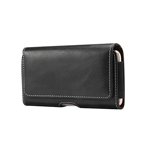 Aopan Gürteltasche Holster Gürtel Hülle Echt Ledertasche für CUBOT Max 2 Blackview BV6100 (2019) Xiaomi Max 3