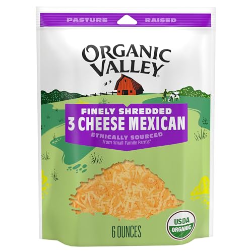 Organic Valley® Mexican Shredded Cheese — Finely Shredded Cheese — Organic, Pasture Raised, Non GMO — 6 oz