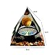VNSTKWW Positive Spiritual Pyramide, Amethyst Chakra Kristalle Ornament, Reiki Heilkristallkugel, Obsidian, 60mm