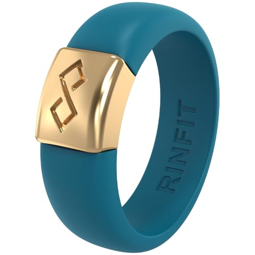 Silicone Rings with Metal for Men and Women