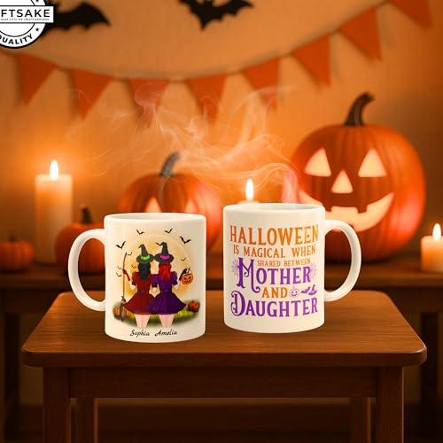 Taza personalizada Halloween Amigos 11oz miniatura 6