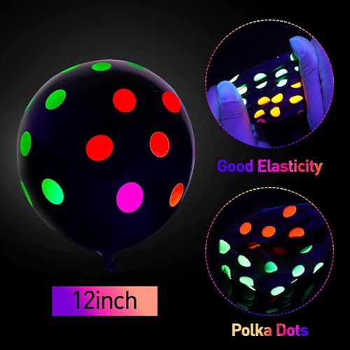 Kit arche de ballons phosphorescents pour raviver le thème disco - 6