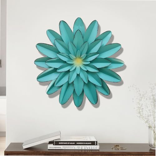 Fleurs en métal pour décoration murale pour habiller un mur vide