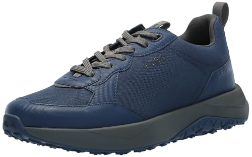 Image of Hugo Men's Logo Tape Canvas Mix Sneaker | Casual Shoes