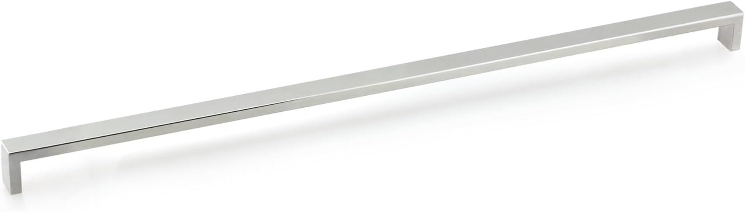 Richelieu Hardware BP7544128171 Williamsburg Collection 5 1/16-inch (128 mm) Center-to-Center Polished Stainless Steel Modern Cabinet and Drawer Pull Handle for Kitchen, Bathroom, and Furniture