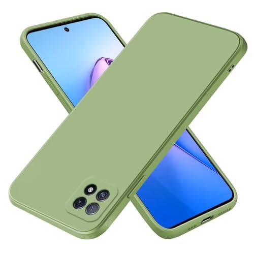 EASSGU Funda para OPPO A73 5G (6.5' Inches), Carcasa de Silicona Suave de TPU - Verde Matcha