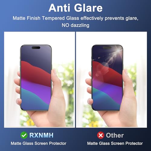 Protection d'écran mate iPhone 16 Pro Max et protège-objectif Lot de 2+2 - 2