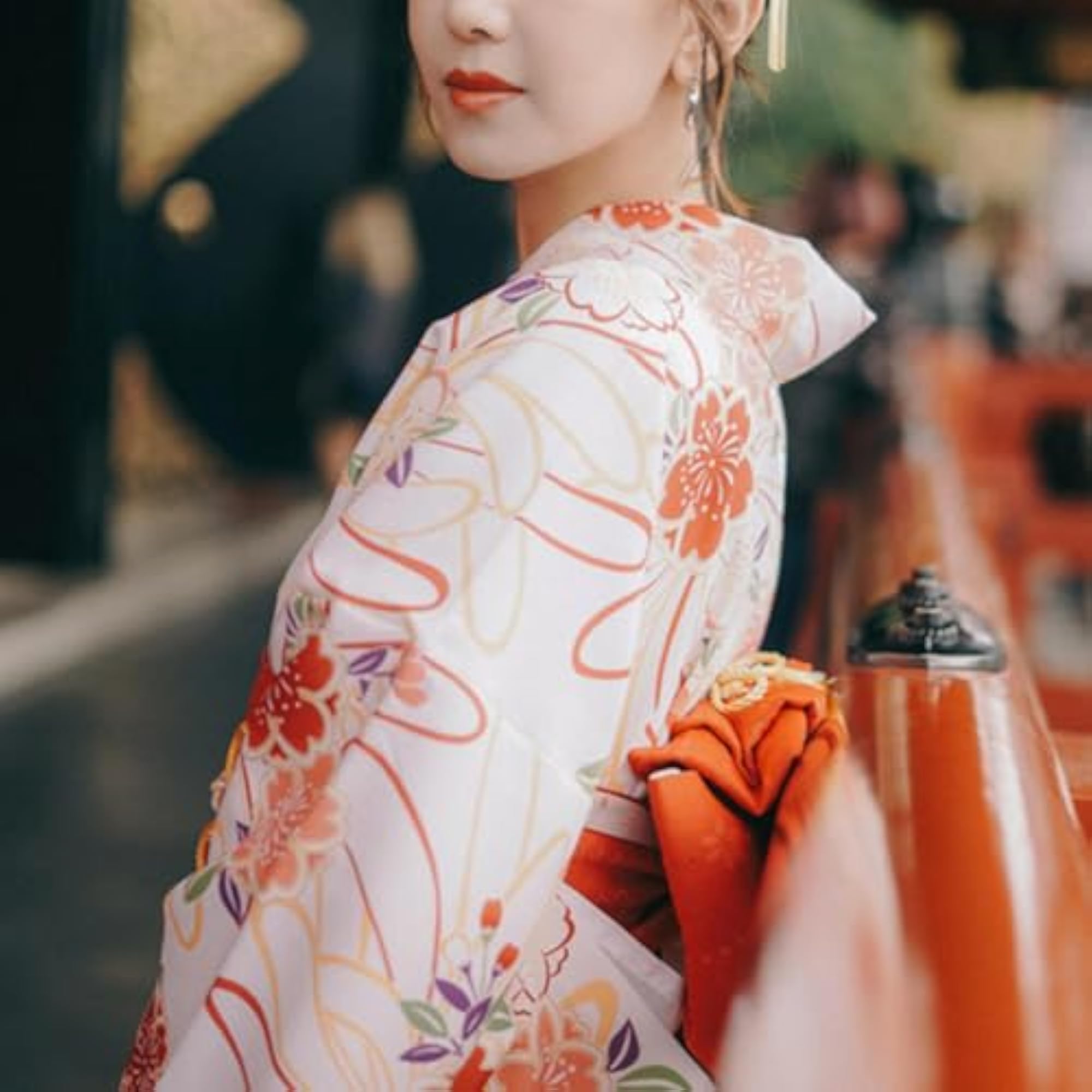 Women's Japanese Kimono Long Robe for Fancy Dress