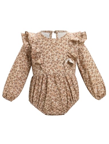 AWIBMK Mommy and Me Matching Dresses Boho Floral Ruffle Long Sleeve Casual Fall Winter Mom Daughter Matching Dress4