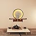 Wall-Mounted Altar Buddhist with LED Light, Small Altar Table, Retractable Bamboo Prayer Offering Table for Living Room (Rosewood Color, 60cm/23.6in)