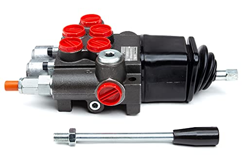 Chief G Series Hydraulic Directional Control Valve With Joystick, Hydraulic Flow Control Valve With 2 Spool 3-Pos Spring Center - 10 Gpm, 3625 Psi, Sae 8 Work, Sae 10 Inlet/Outlet Ports, 10 Lb, 220910 #TOP4