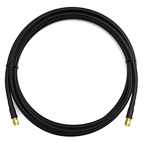 RANGEFUL RP-SMA Male Extension Cable 30cm 1ft, 5D-FB Low-Loss diameter 7.5mm 0.3 Meter Coax Lead (50 Ohm) - Image 3