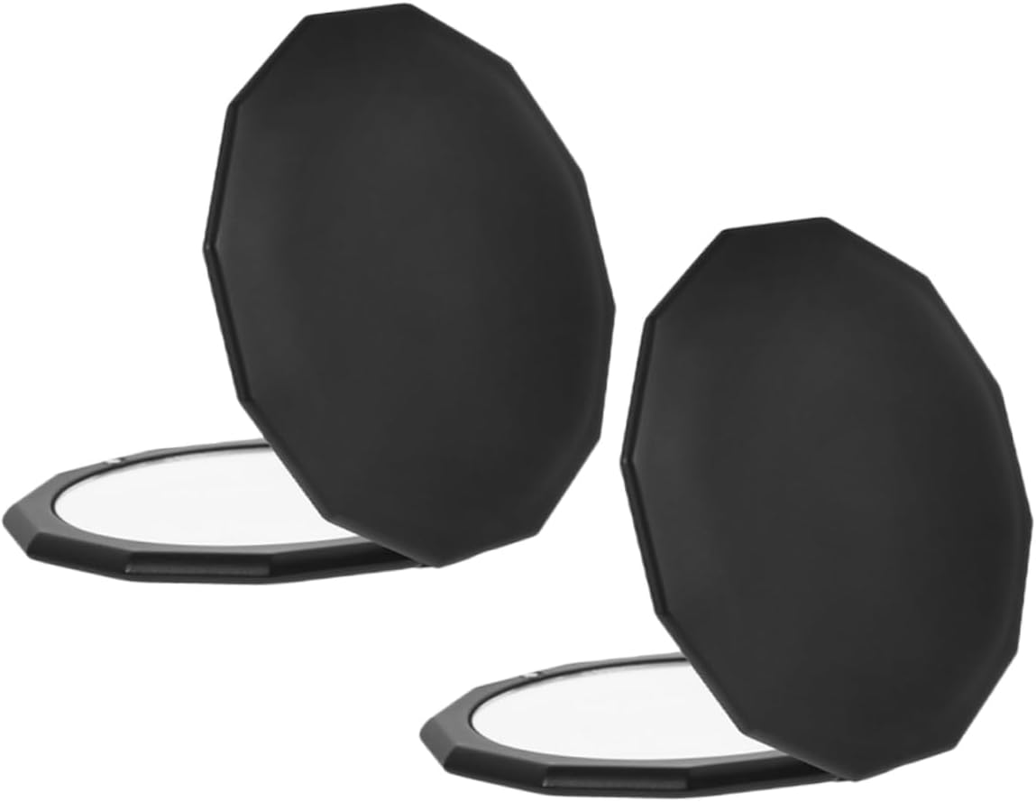 2Pcs Makeup Mirror Dual Sided with Magnification and Reflection Compact Cosmetic Mirror for Purse High Definition Surface for Precise Makeup