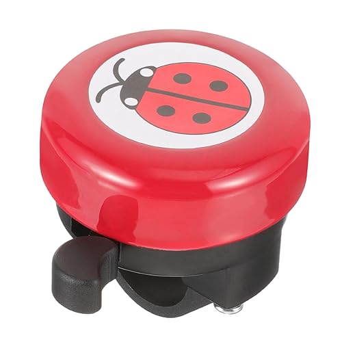 HOLIDYOYO Cartoon Bike Bell Loud Sound Bicycle Ring for Safe Riding Easy to Install Ladybug Bike Accessories for Boys