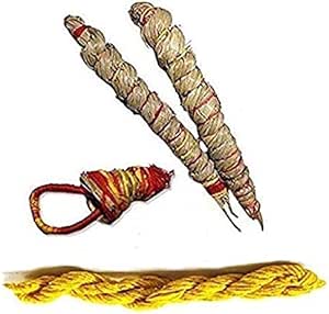 Amazon.com: phoenix888 2 Darbha Kusha Pavithram Ring for Puja & 2 ...