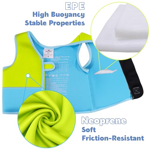 image for Pottwal Swim Vest for Kids - Swim Jacket for 3-6 Years (40-66LBS) - Bu