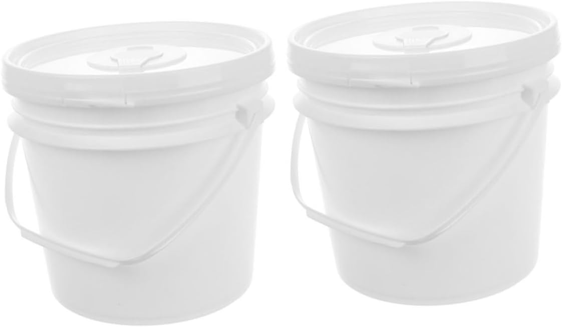 Baluue 2pcs Wipe Container for Bathroom Refillable Wipes Bucket Plastic Bucket Lid Portable Holder Dispenser Wet Storage