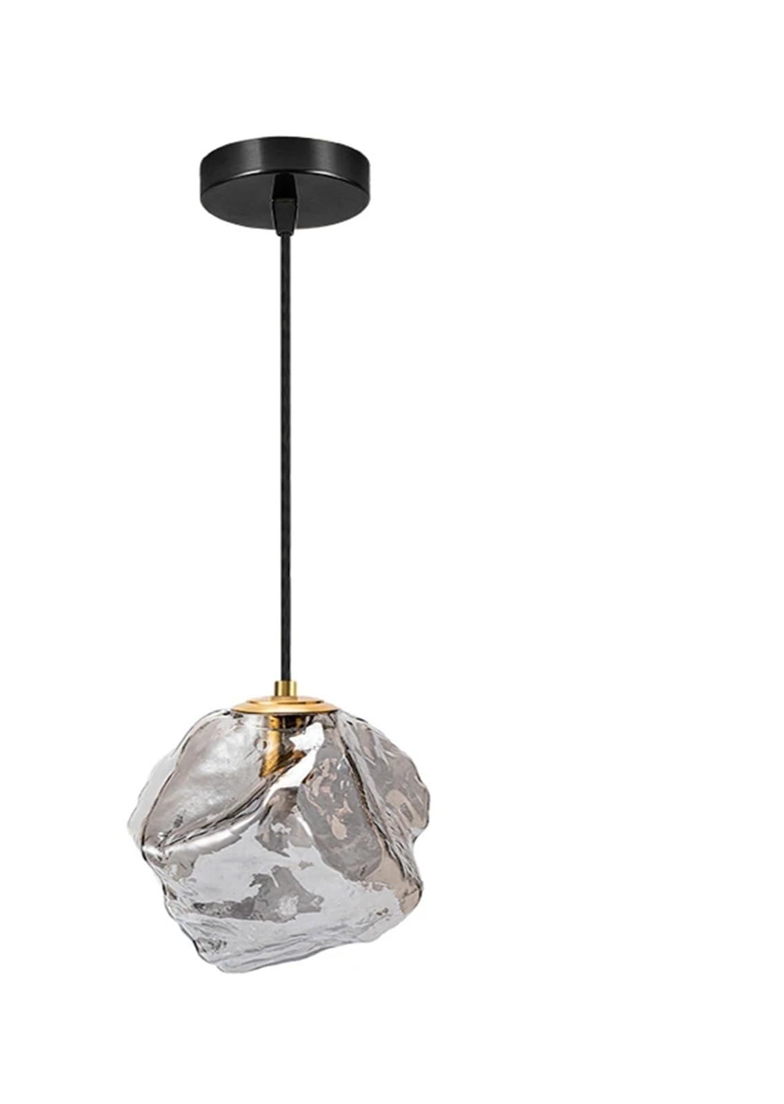 Lampade a Sospensione LED Moderne per l'arredamento di casa, Ideali per Scale, Soggiorno e Illuminazione Interna (Grigio Fumo, con Telecomando).