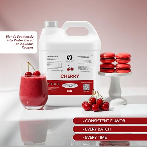 Image of Dolce Flav Natural Cherry Flavoring Concentrate | Water Soluble | 8 Fl Oz
