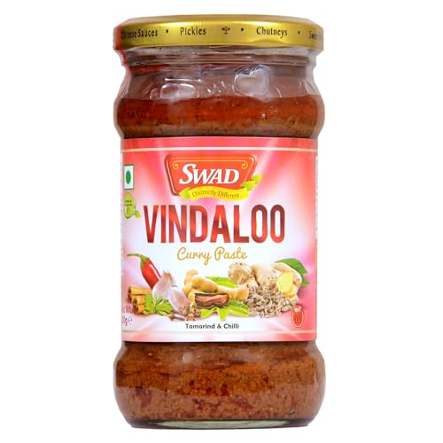 Image of SWAD Vindaloo Curry Paste Masala /Ready to Cook all Purpose Gravy for Sea Food Vindaloo, Chicken Lamb, Paneer Tofu /No Preservatives, Colours or Artificial Flavours - 300gm